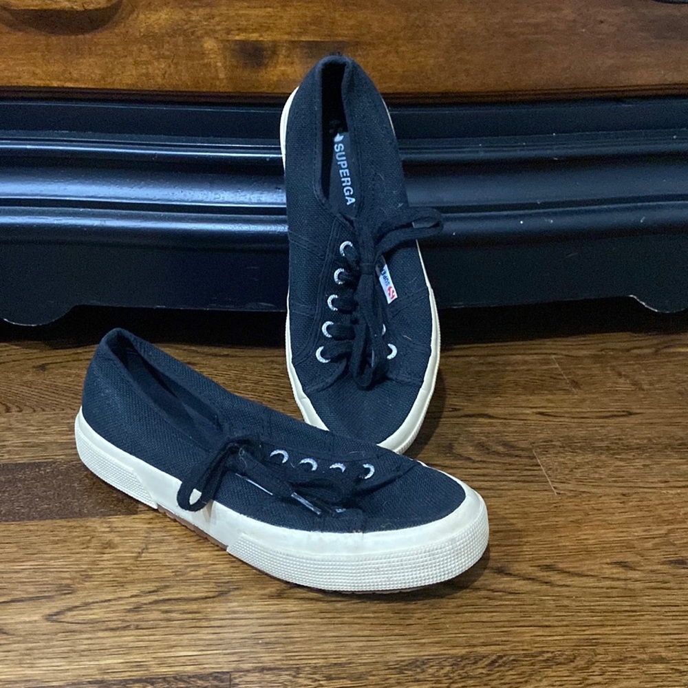 Superga black sneakers